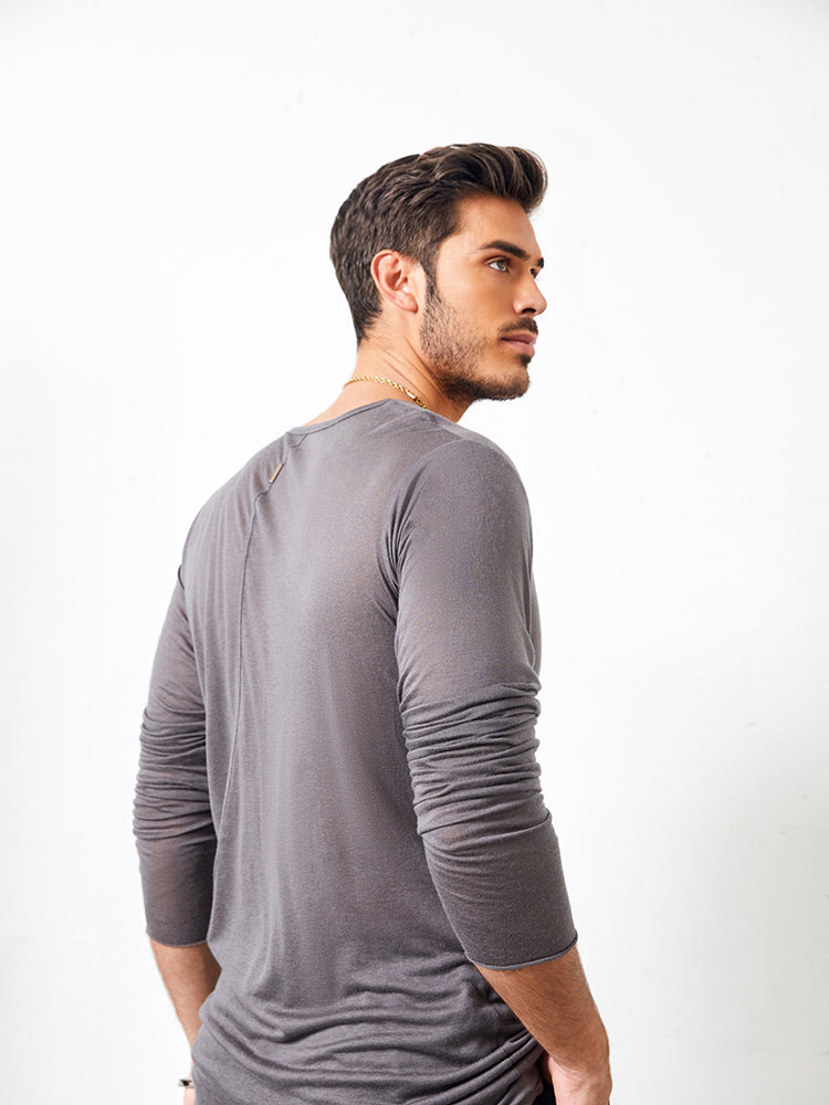 Lessel Wool Perpetual Shirt #N030 -- Grey