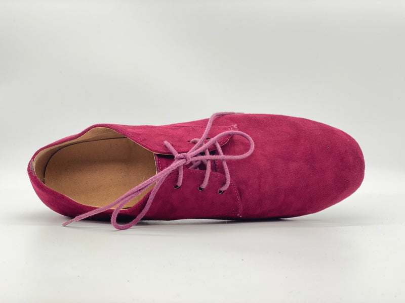 Custom Made Latin Dance Shoes - Men's Premium Suede ~ Burgundy