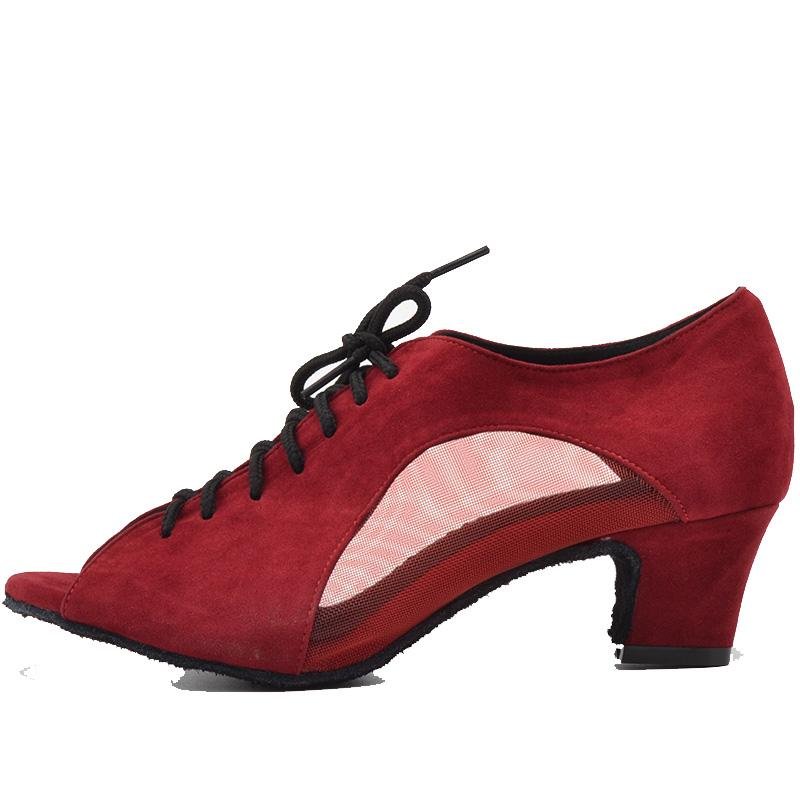 Custom Made Latin Dance Shoes - Hollow boot- Red - Sydney Social Baila