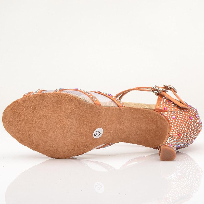 Made to order: Heels " Double Dimond"--Orange - Sydney Social Baila