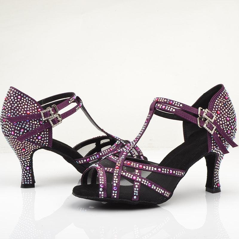 Made to order: Heels " Double Dimond"--Purple - Sydney Social Baila