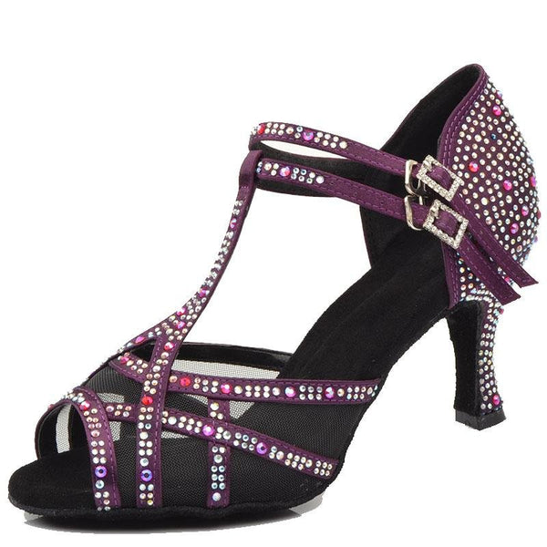 Made to order: Heels " Double Dimond"--Purple - Sydney Social Baila