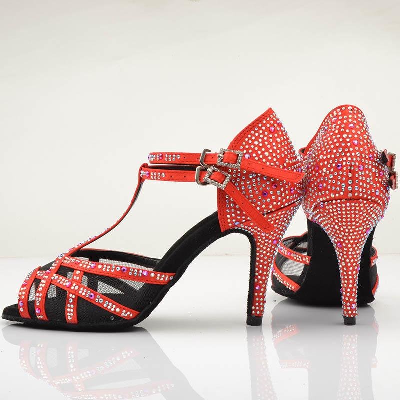 Made to order: Heels " Double Dimond"-- Red - Sydney Social Baila