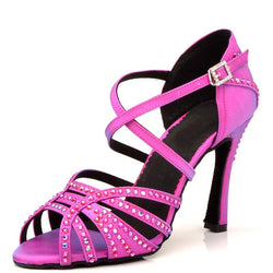 Made to order: Heels "Simple Dimond"--Bright Pink - Sydney Social Baila