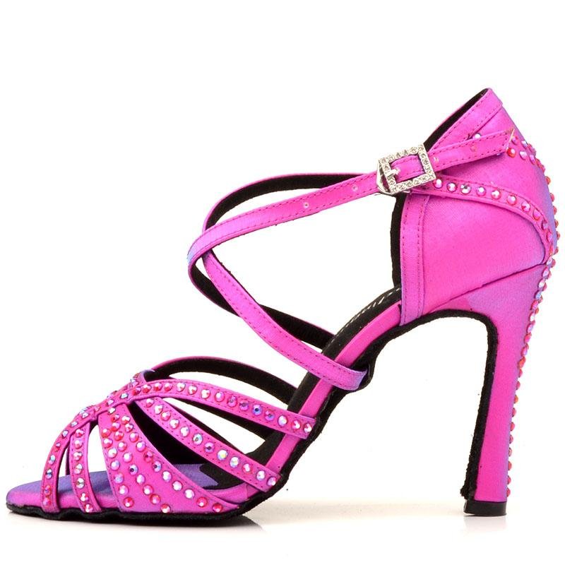 Made to order: Heels "Simple Dimond"--Bright Pink - Sydney Social Baila